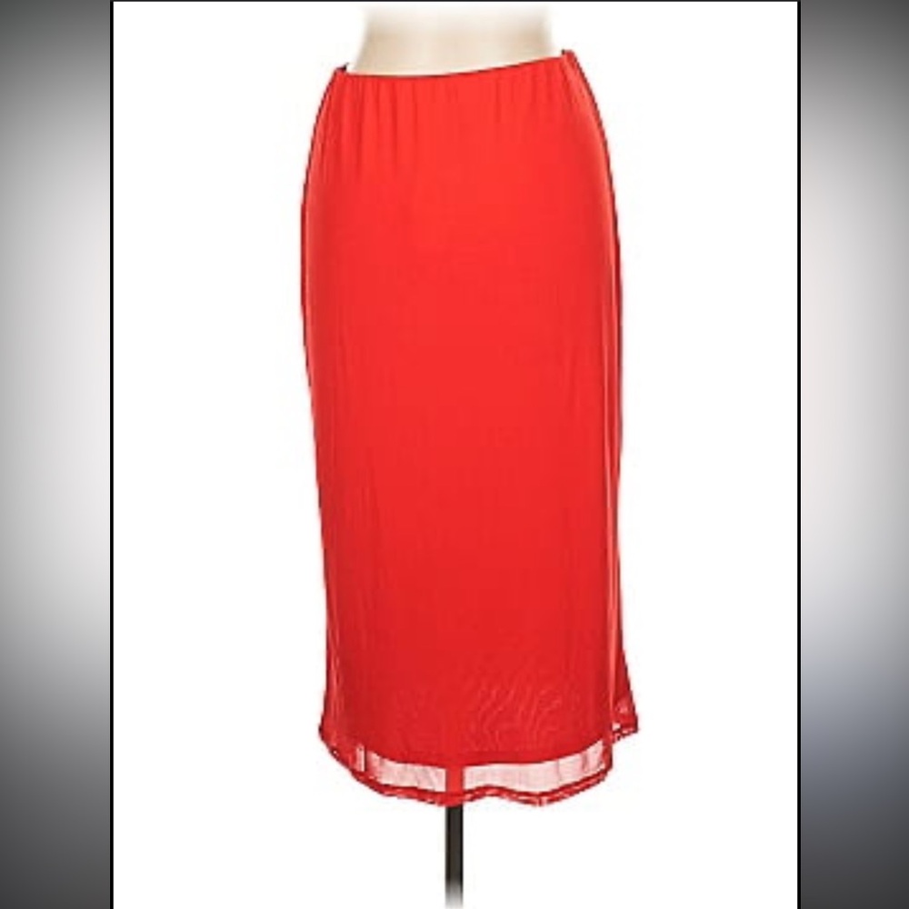 AFRM Red Midi Skirt NWOT